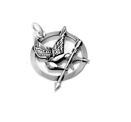картинка Кулон Сойка-пересмешница (серебро) 