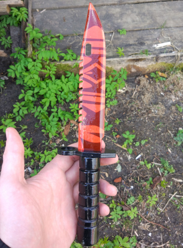 картинка Штык нож Убийство Slaughter деревянный 