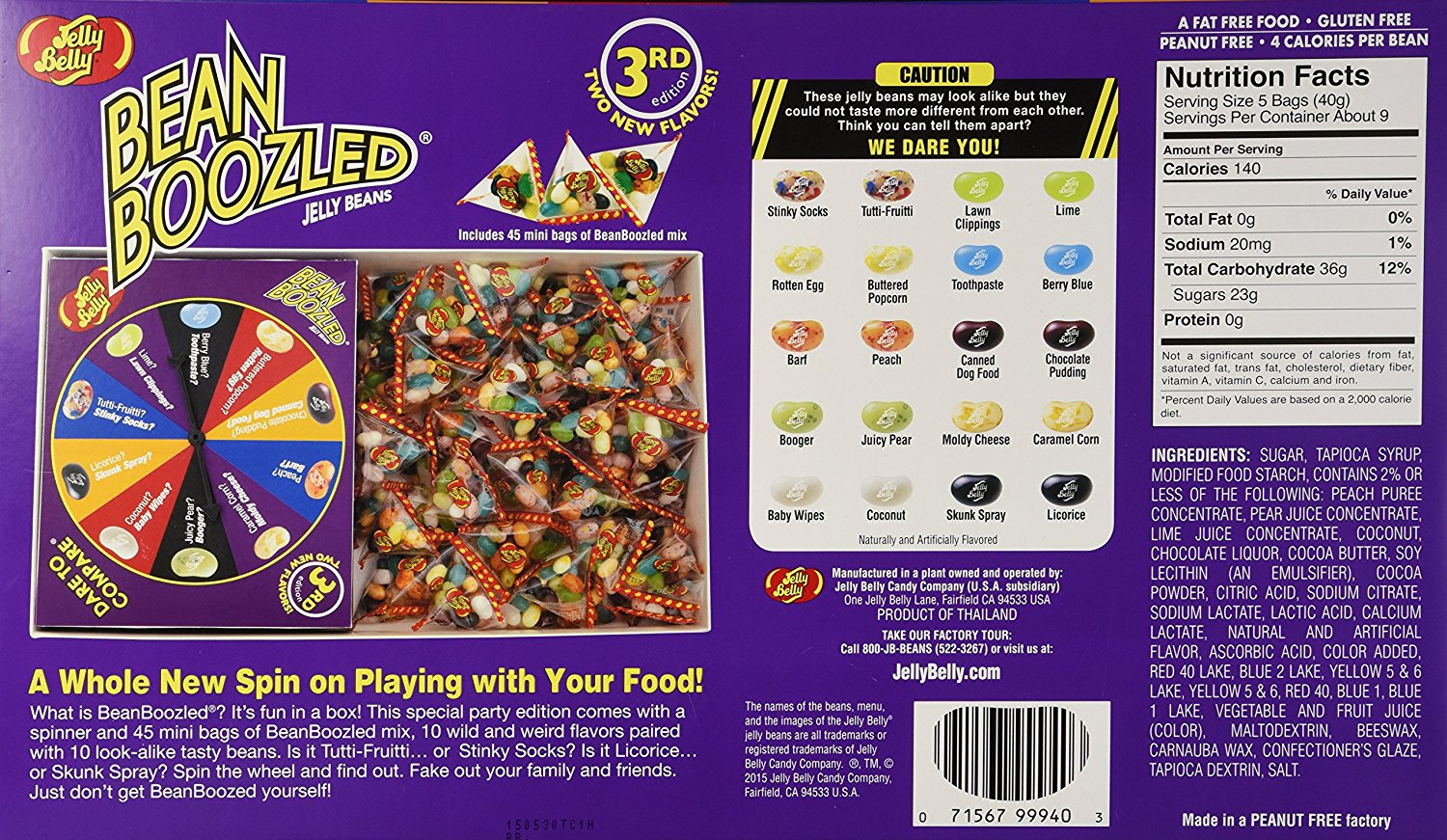 Игра-рулетка Jelly Belly Bean Boozled Jumbo (Бин Бузлд) 357г - купить по  доступной цене недорого