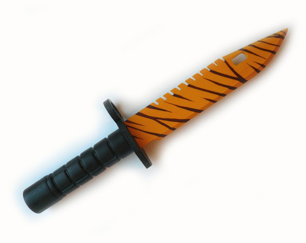 картинка Штык нож М9 Bayonet Зуб тигра деревянный 