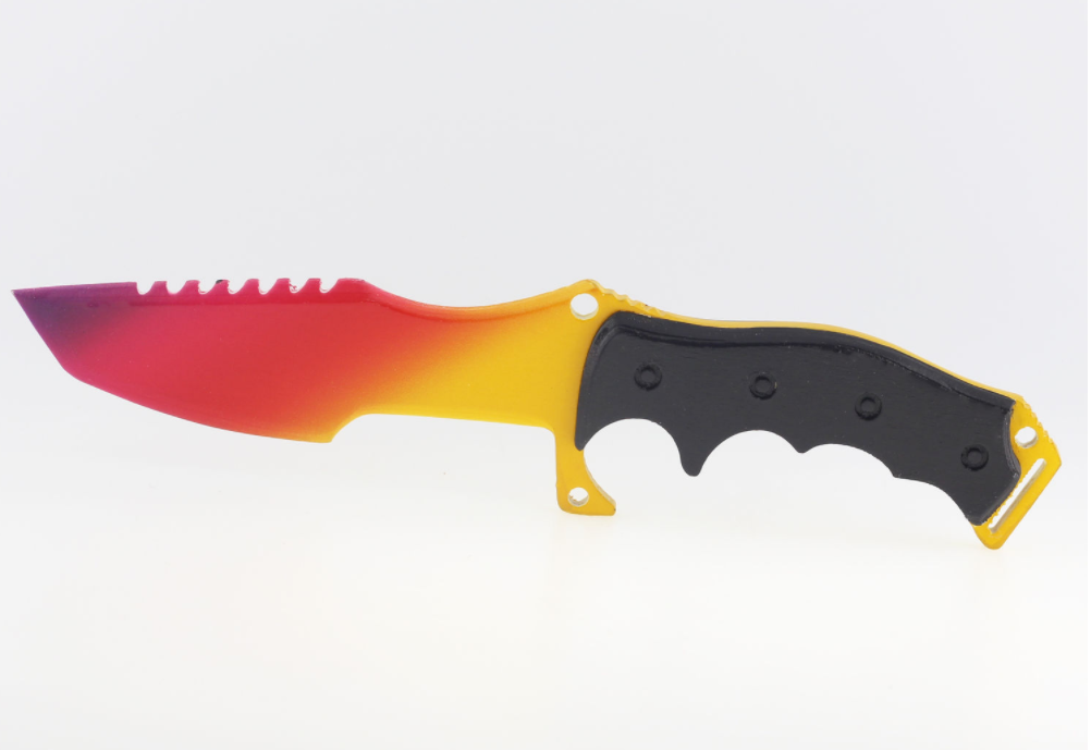 картинка Охотничий нож Градиент Fade деревянный 