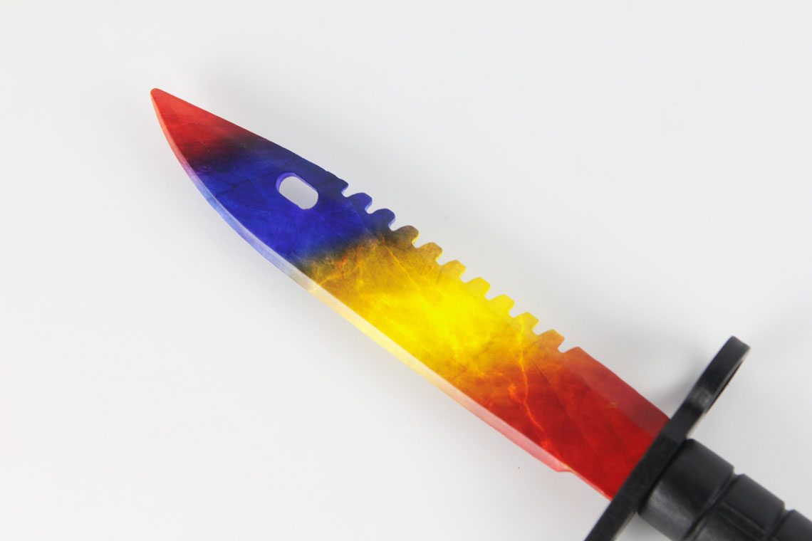 картинка Штык нож Мраморный Градиент деревянный 