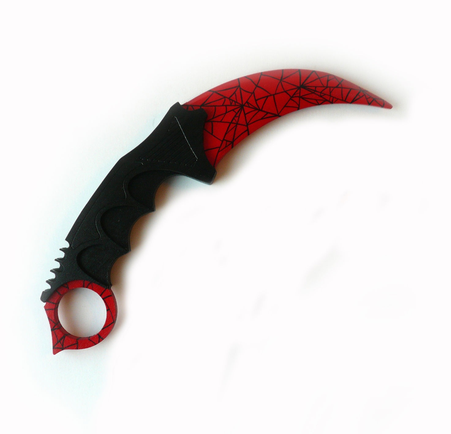 картинка Нож керамбит Кровавая паутина деревянный 