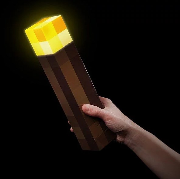 картинка Ночной светильник Факел пиксельный 